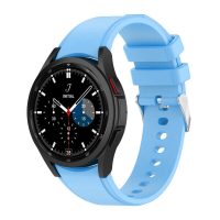 Curea din silicon eses pentru Samsung Galaxy Watch 4, 5, 6, 7 - Albastru deschis, 20 mm