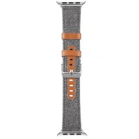 Curea formală din piele eses pentru Apple Watch - Gri închis 38 mm, 40 mm, 41 mm