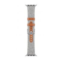 Curea formală din piele eses pentru Apple Watch - Gri deschis 42 mm, 44 mm, 45 mm, 49 mm