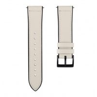 eses Curea sport din piele netedă - Bej, 22 mm