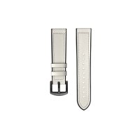 eses Curea sport din piele netedă - Albă, 20 mm