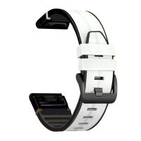 brățară sportivă din piele pentru Garmin - Alb, QuickFit 22 mm