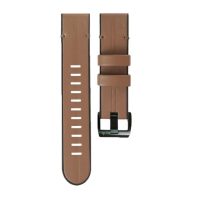Curea sport din piele eses pentru Garmin - Maro deschis, QuickFit 26 mm