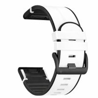 Curea sport din piele eses pentru Garmin - Gri deschis, QuickFit 26 mm