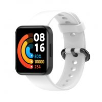 Curea din silicon eses pentru Xiaomi Redmi Watch 2 - Alb