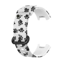 Brățară din silicon pentru Xiaomi Redmi Watch 2 Lite - Cu imprimeu alb și negru