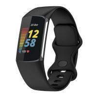 curea siliconică ESS pentru taxa Fitbit 5 și 6 - Dimensiuni s, negru