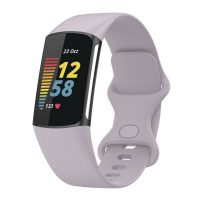 curea siliconică ESS pentru încărcarea Fitbit 5 și 6 - Dimensiuni s, violet deschis