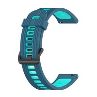 eses Curea din silicon cu gauri - Turcoaz albastru, 22 mm