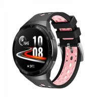 eses Curea silicon perforata pentru Huawei Watch GT 2e - Negru roz
