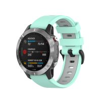 Curea din silicon eses pentru Garmin - Gri mentă, QuickFit 20 mm