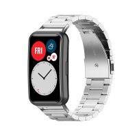 Curea metalică eses pentru Huawei Watch Fit și Huawei Watch Fit New - Argintie