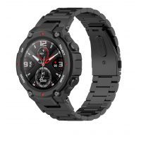 Brățară metalică pentru Xiaomi Amazfit T-Rex - Neagră