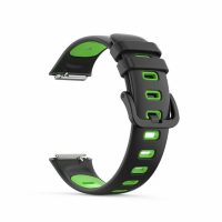 Curea sport din silicon eses pentru Huawei Band 7 - Negru Verde