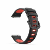 Curea sport din silicon eses pentru Huawei Band 7 - Negru Roșu