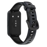 Brățară din silicon cu imprimeu camuflaj pentru Huawei Band 7 - Motif, Negru