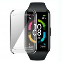 Husă de protecție pentru Huawei Band 6, 7 și Honor Band 6 - Transparentă