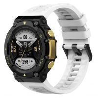 Curea din silicon eses pentru Xiaomi Amazfit T-Rex 2 - Albă