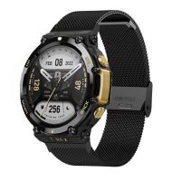 eses Brățară milaneză cu claspă pentru Xiaomi Amazfit T-Rex 2 - Neagră