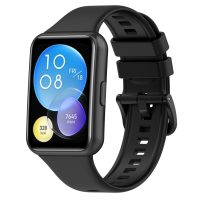 Curea din silicon eses pentru Huawei Watch Fit 2 - Negru