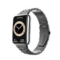 Curea metalică eses pentru Huawei Watch Fit 2 - Neagră