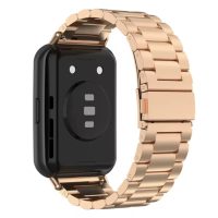 Curea metalică eses pentru Huawei Watch Fit 2 - Auriu roz