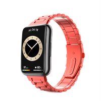 Curea metalică eses pentru Huawei Watch Fit 2 - Roșie