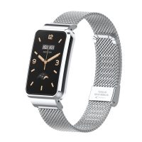 Brățară Milaneză cu cataramă pentru Xiaomi Smart Band 7 Pro - Argintie