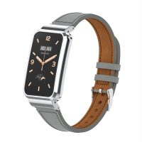 esesi Brățară din piele pentru Xiaomi Smart Band 7 Pro - Gri