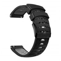 Curea din silicon cu model eses - Negru gri, 20 mm