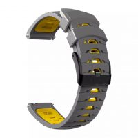 Curea din silicon cu model eses - Gri galben, 22 mm