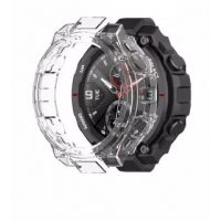 Ramă din silicon pentru Amazfit T-Rex și Amazfit T-Rex Pro - Transparentă