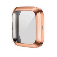Husă din silicon pentru Fitbit Versa 2 - Auriu roz