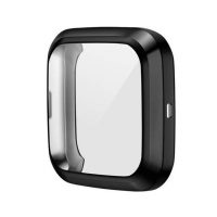 Husă din silicon pentru Fitbit Versa 2 - Neagră