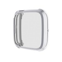 Husă din silicon pentru Fitbit Versa 4 - Argintie