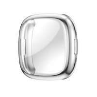 Husă din silicon pentru Fitbit Versa - Argintie