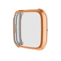 Husă din silicon pentru Fitbit Versa 3 și Sense - Roze Aurie