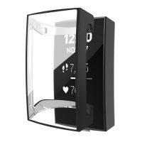 Husă din silicon pentru Fitbit Charge 3 și 4 - Negru
