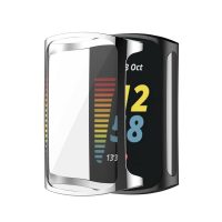 Husă din silicon pentru Fitbit Charge 5 - Argintie