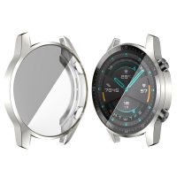 Husă din silicon pentru Huawei Watch GT2 46 mm - Argintie