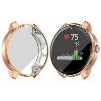 Husă din silicon pentru Garmin Vivoactive 3 Music - Auriu roz