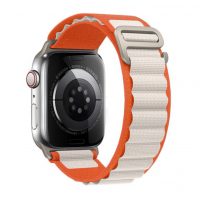 Cureaua eses Alps pentru Apple Watch - Bej-Orange 38mm, 40mm, 41mm