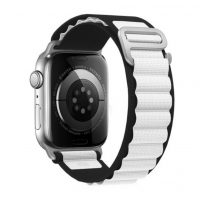 Curea Alpine Move pentru Apple Watch - Alb Negru, 38mm, 40mm, 41mm