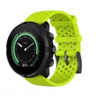 Curea din silicon perforată eses - Verde, 24 mm