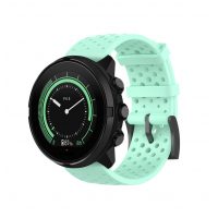 Curea din silicon perforat eses - Verde mentă, 24 mm