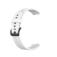 Curea din silicon - Stripe Alb, 16 mm