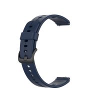 Curea din silicon - Stripe Albastru Închis, 16 mm
