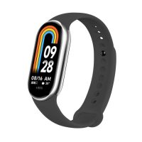 brățară din silicon pentru Xiaomi Smart Band 8, 9 și 10 - Gri închis