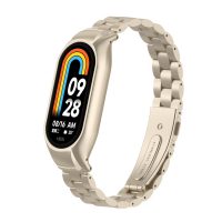 brățară metalică pentru Xiaomi Smart Band 8 - Roz auriu