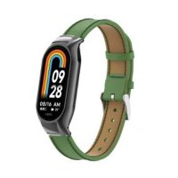 esem curea din piele pentru Xiaomi Smart Band 8, 9 și 10 - Verde